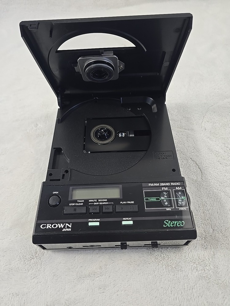 Vintage Crown Portable Compact Disc Player