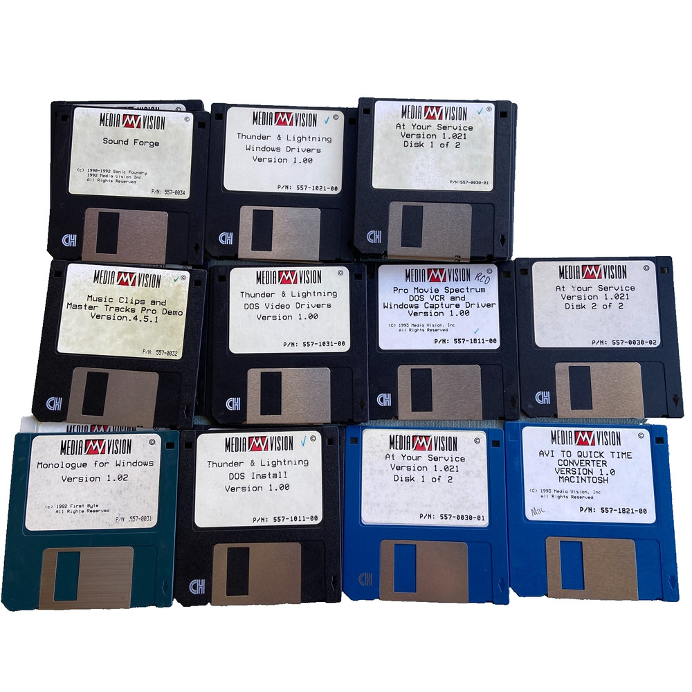 Computer Software Media Vision Sound Forge Thunder Lightning Driver Windows DOS