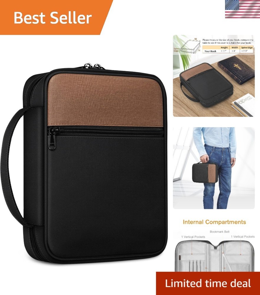 Large Capacity Bible Bag with Multiple Pockets - Ultimate Protection and Style