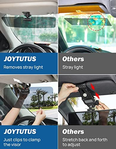 JOYTUTUS Sun Visor for SUV, Polarized Sun Visor Extender for Car, Medium 1 PACK