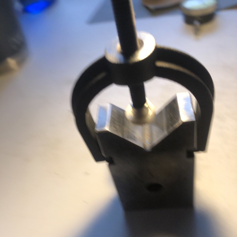 Tool Makers V Block With Clamp Double Sided V Block