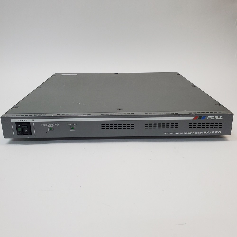 FOR-A FA-220 Digital Time Base Corrector TBC NTSC Synchronizer Powers On READ