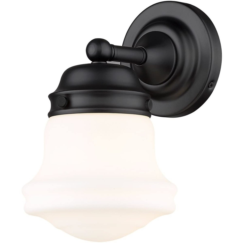 Z-Lite 1 Light Wall Sconce 735-1S-MB, Black