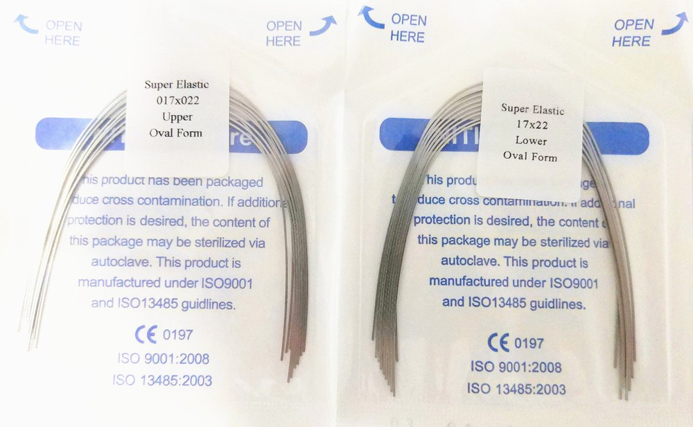 10Pack Dental Orthodontic Super Elastic Niti Archwire Rectangular Wire Oval Form