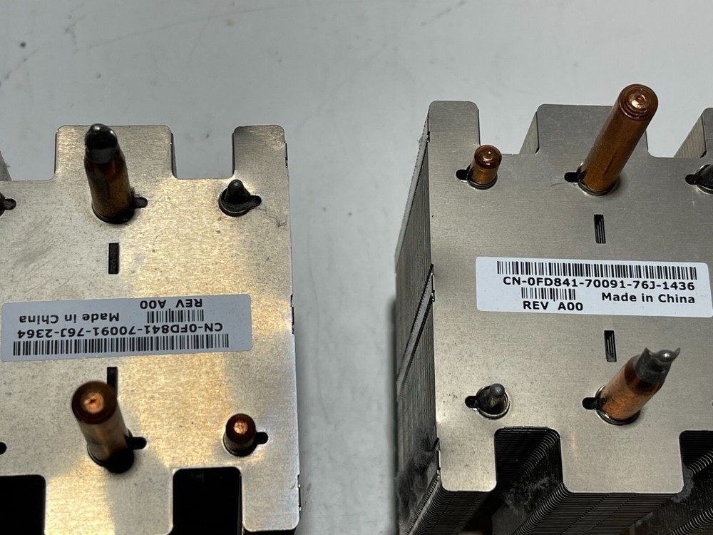 (2) DELL CPU's Heatsinks CN-0FD841