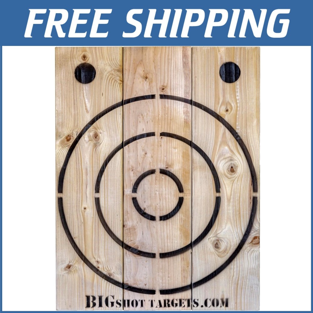 Official Size Rectangular Axe Throwing Target with Hanging Chain and Opener