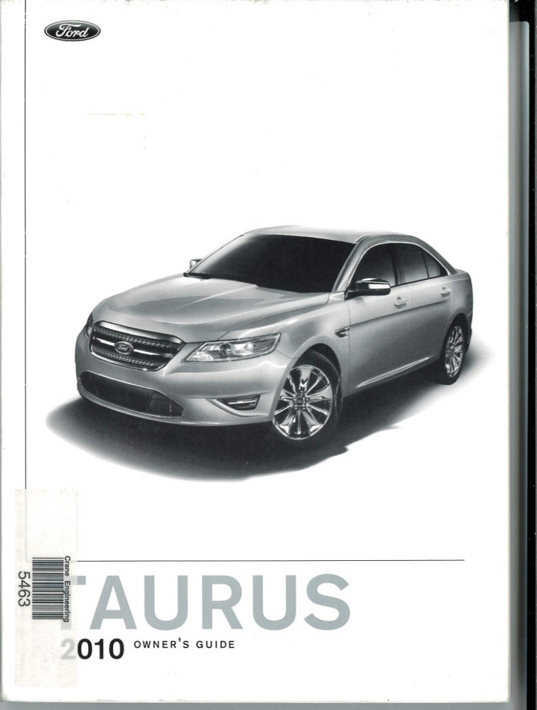 2010 Ford Taurus Owner's Guide