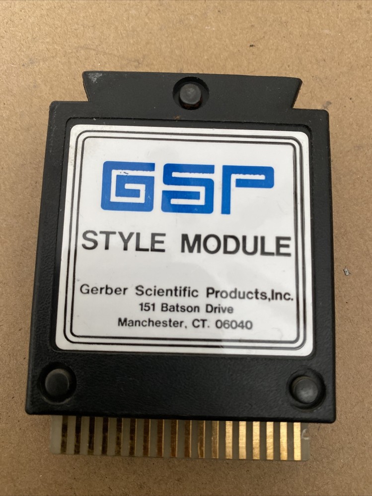 GSP GERBER SCIENTIFIC Style Module Style Level E (7c) 8C