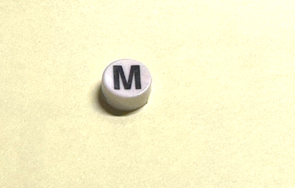 Bar Gun Soda Gun Push Button Flavor Tab Replacement Cap, "M"
