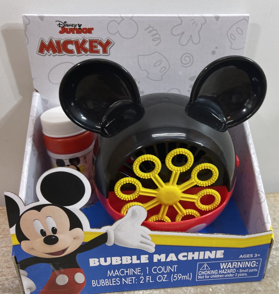Disney Mickey Mouse Bubble Machine Ages 3+ Requires 3 AA Batteries NIB