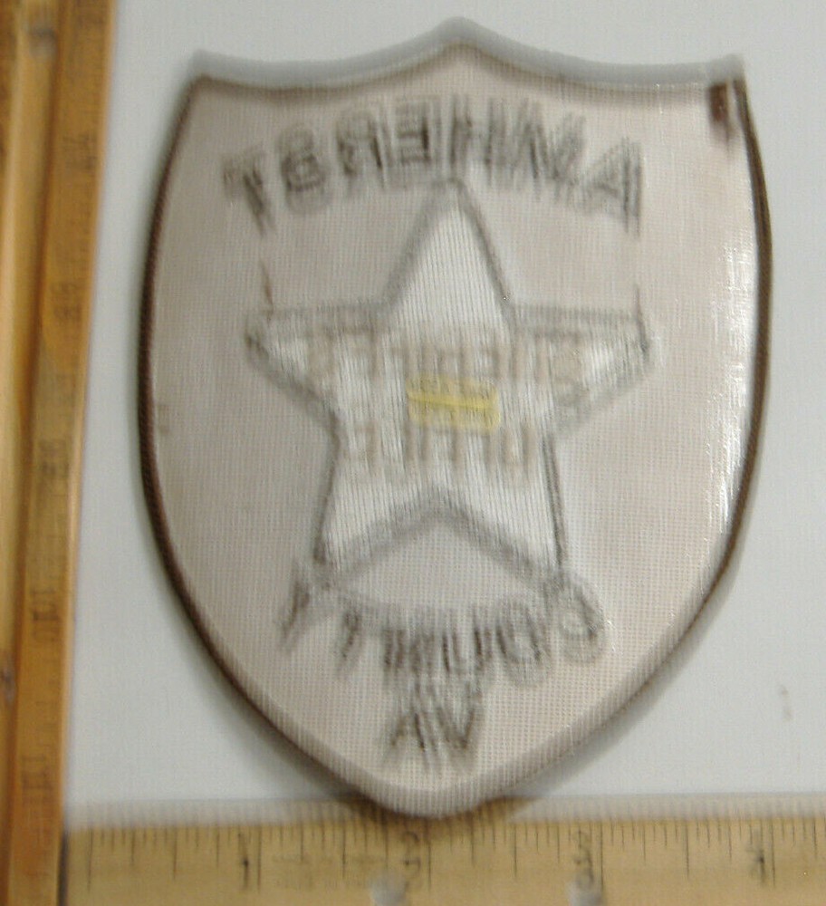 AMHERST CO. VIRGINIA SHERIFF FABRIC PATCH