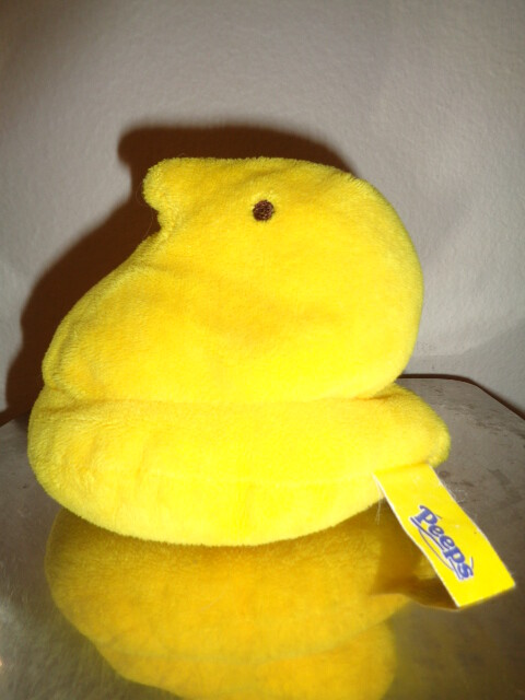 Peeps Yellow Chick 4-5" Marshmallow Easter Plush Stuffed beanbag 2005 Just Born
