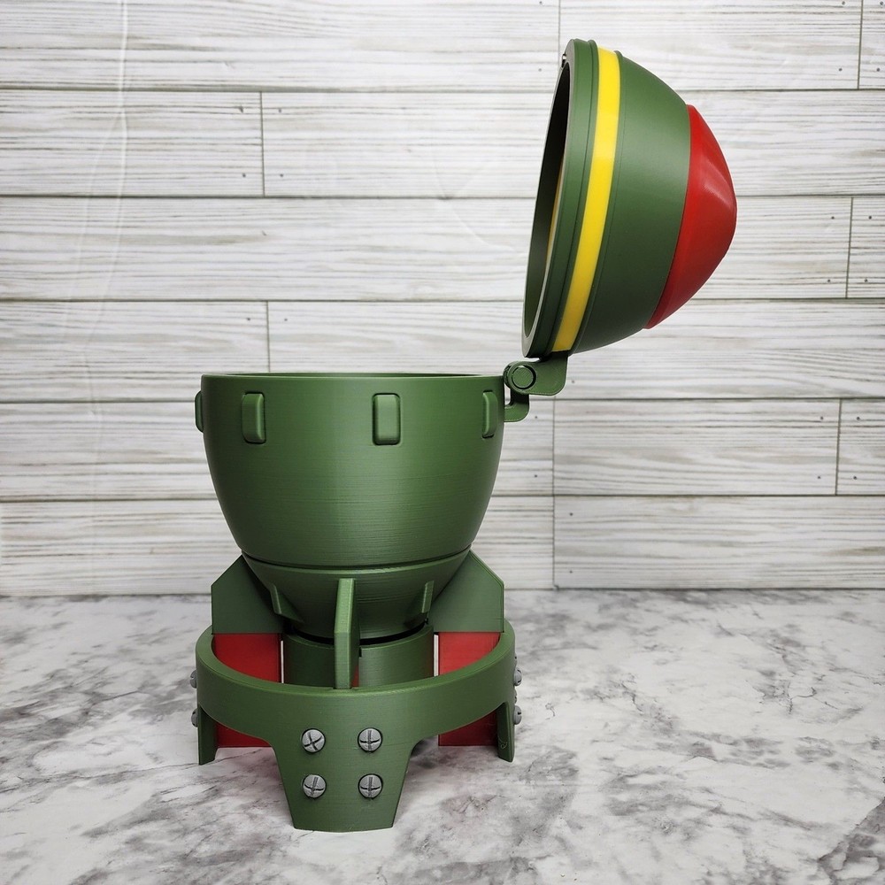 Fallout Mini Nuke Container 3D Printed Prop Container Planter Fat Man Ammo
