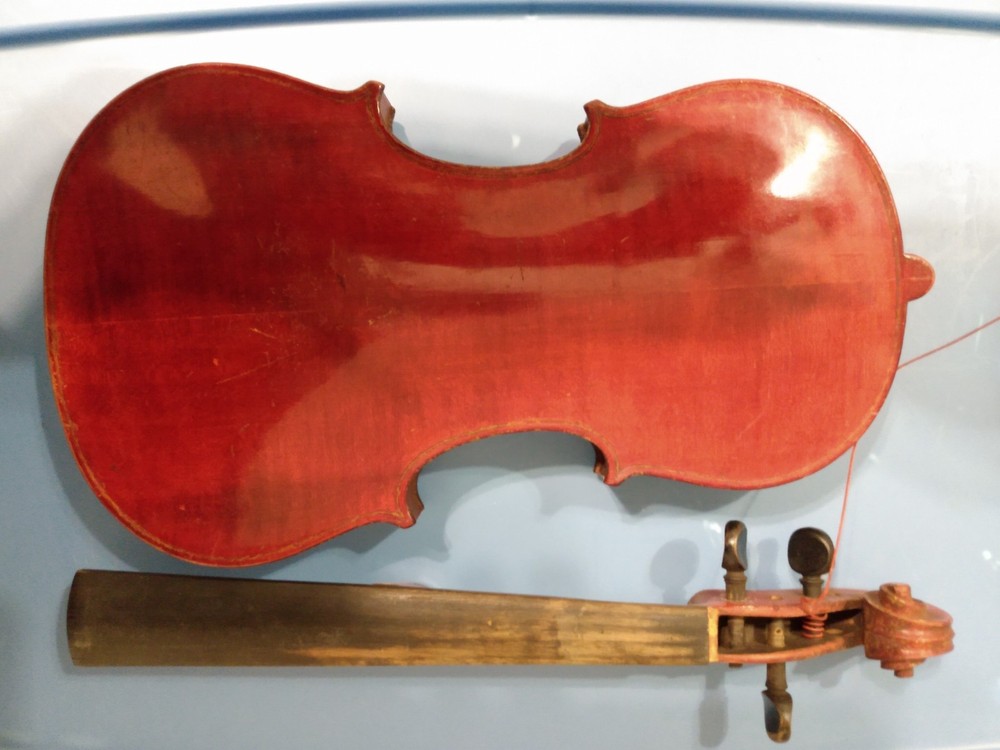 Antique Violin As Found
