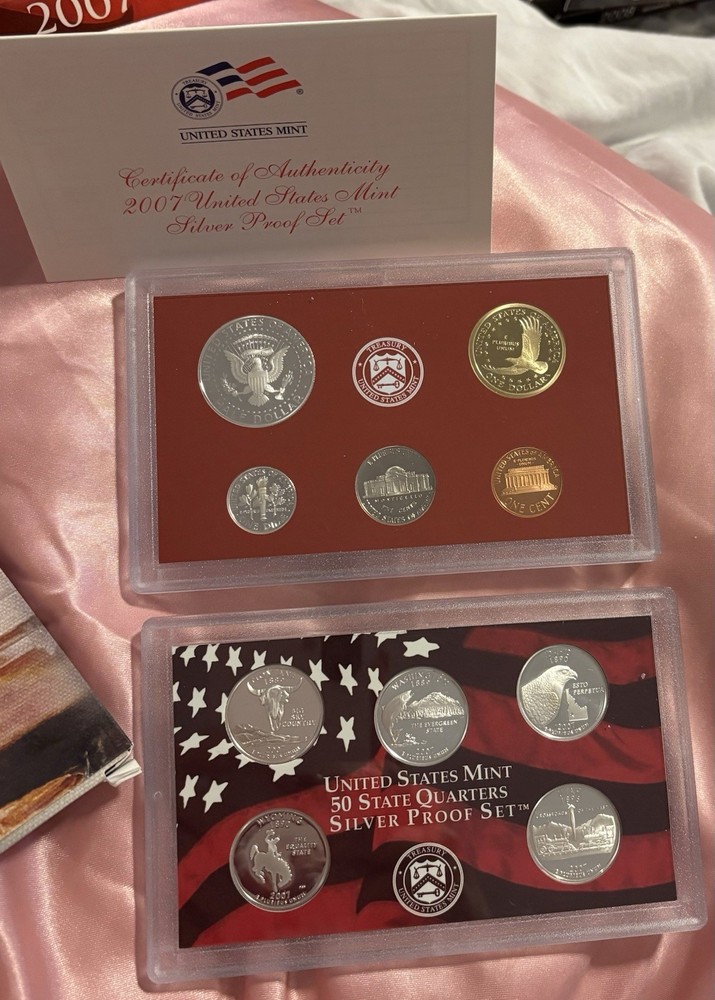 2007 United States Mint Silver Proof Set Original Box