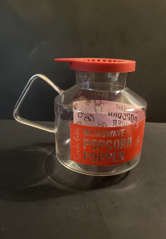 Sur La Table Glass Container Microwave Popcorn Popper - 2.5 Quart