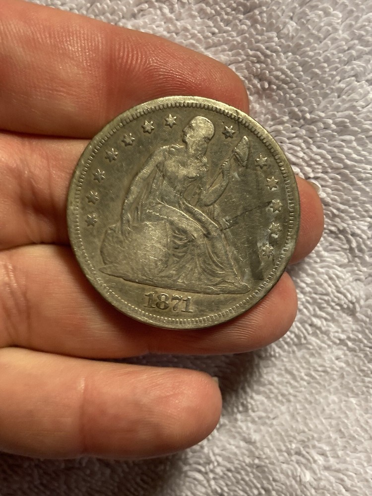 1871 seated liberty dollar