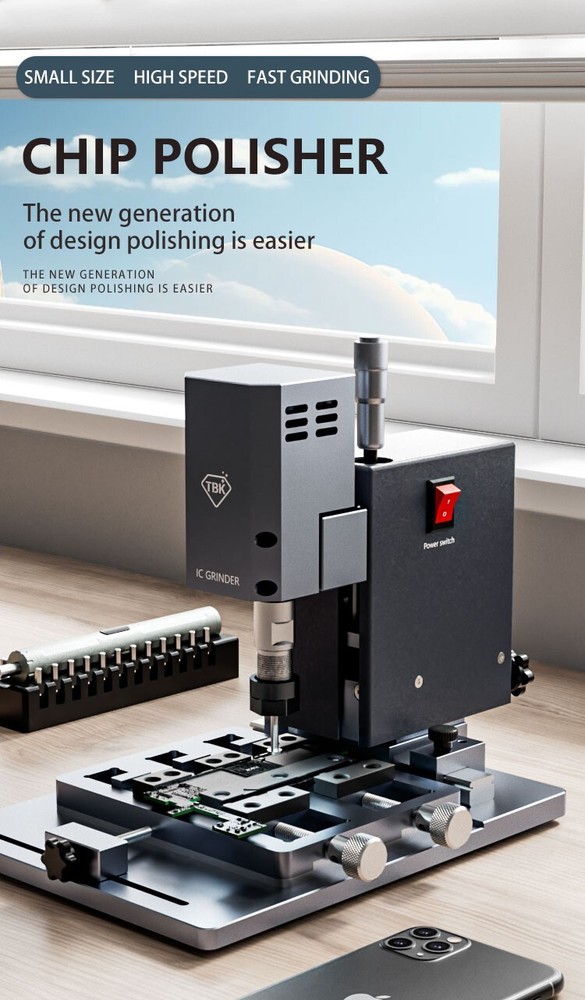 TBK 918A Multifunction chip grinder,CPU chip IC hard drive polishing machine