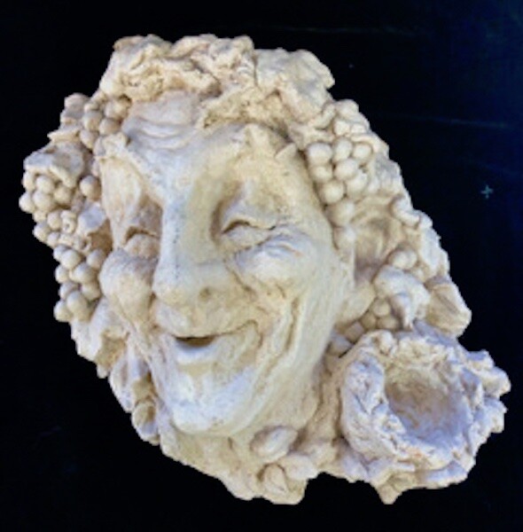 Rare Classical 3D Portrait Plaster Head Statue