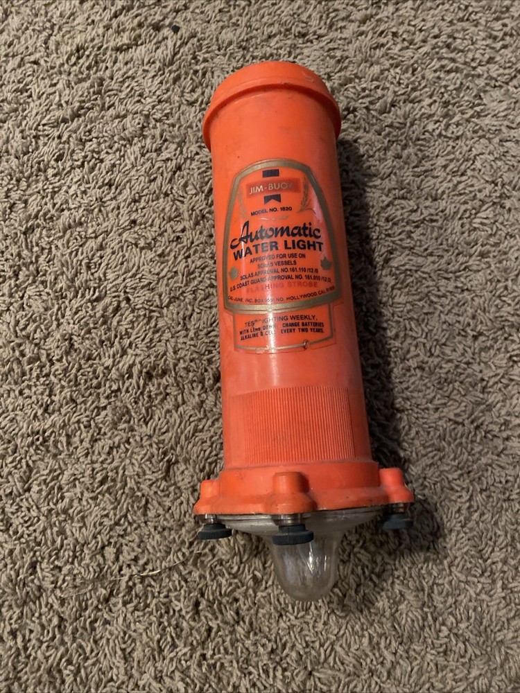 Jim-Buoy Automatic Water Light No. 1820 Untested