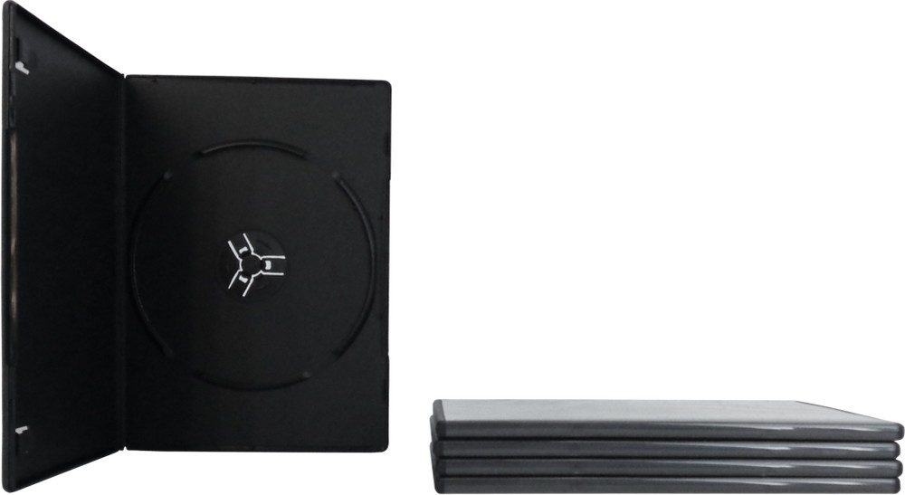 (5) Super Thin Slim Empty Black PREMIUM DVD Replacement Cases 7mm #DVBR07BKPR