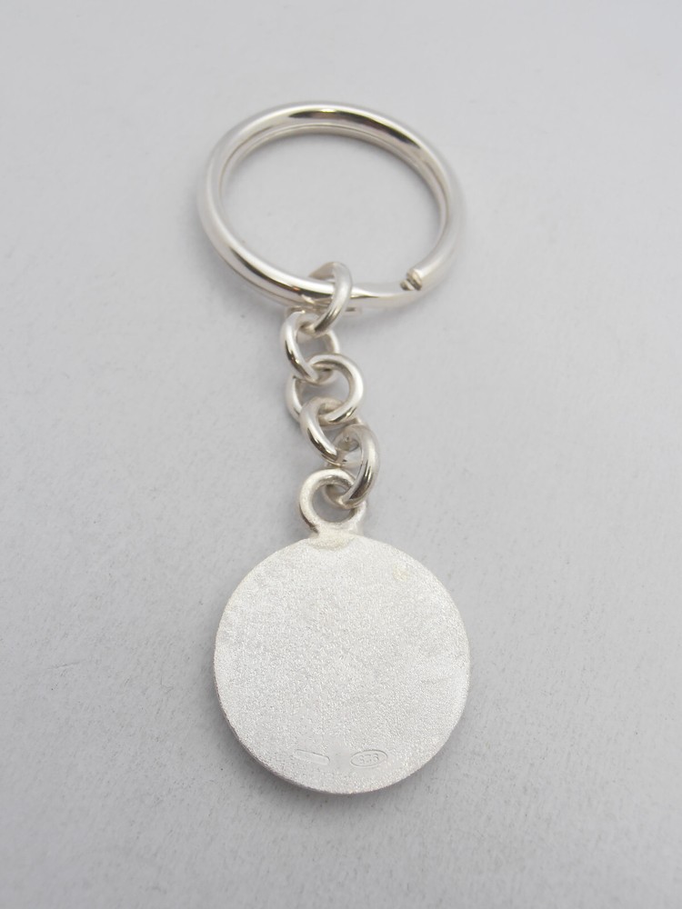 Letter Keychain - H - 925 Silver - Initial - Alphabet - Breeze -