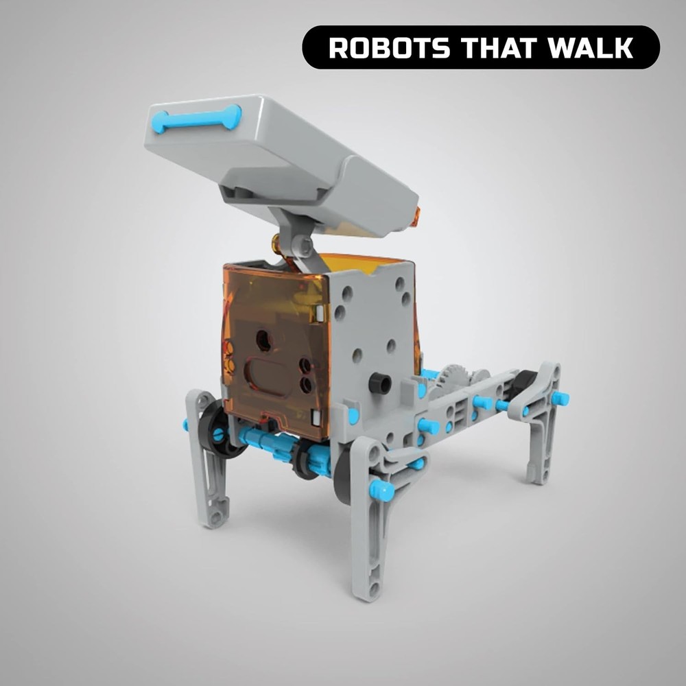 197-Piece Solar Robot Building Kit - Create 12 Unique Robots - Ideal STEM Gift!