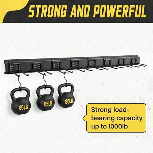 Garage Tool Organizer Wall Mounted, 16 Inches Adjustable Garden Tool