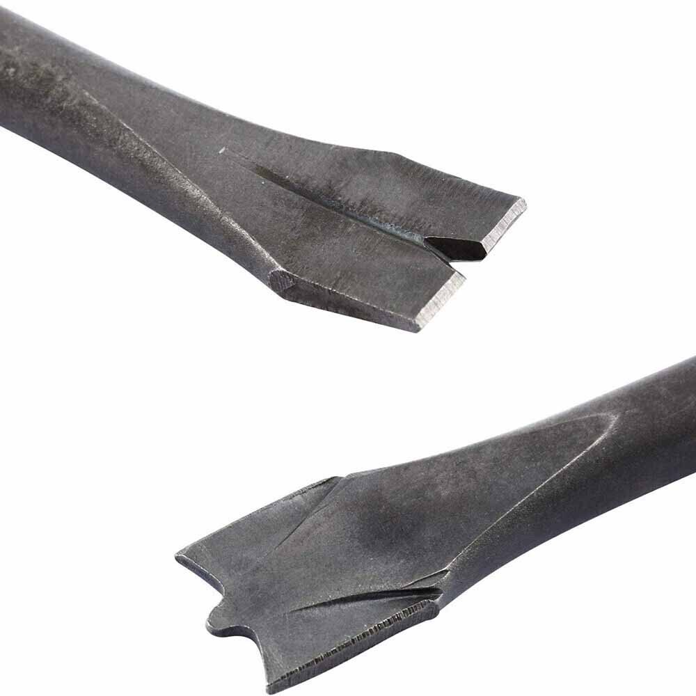 9Pcs Pneumatic Air Hammer Punch Chipping Bits Tool Chisel 0.39In Shank Tool Set