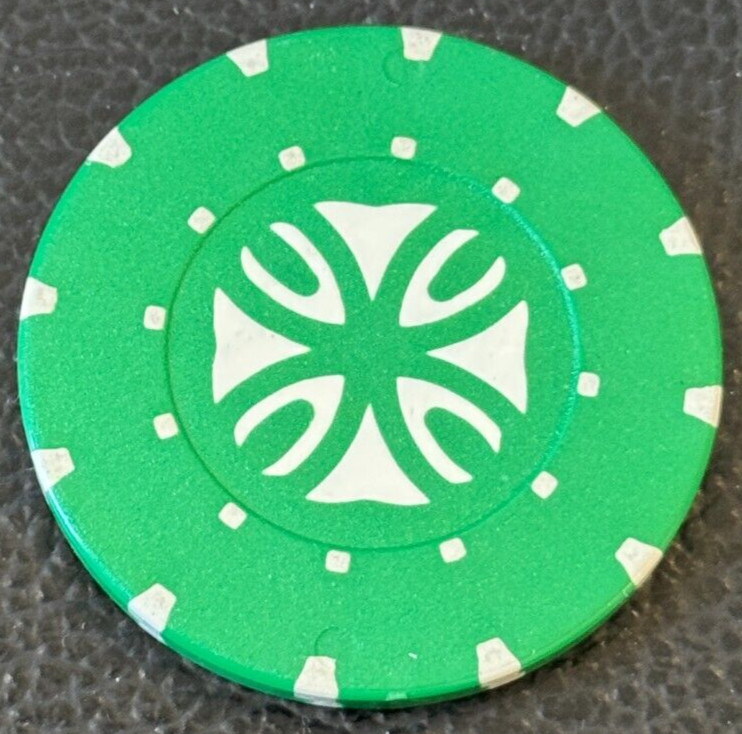 Vintage Green Design Poker Chip