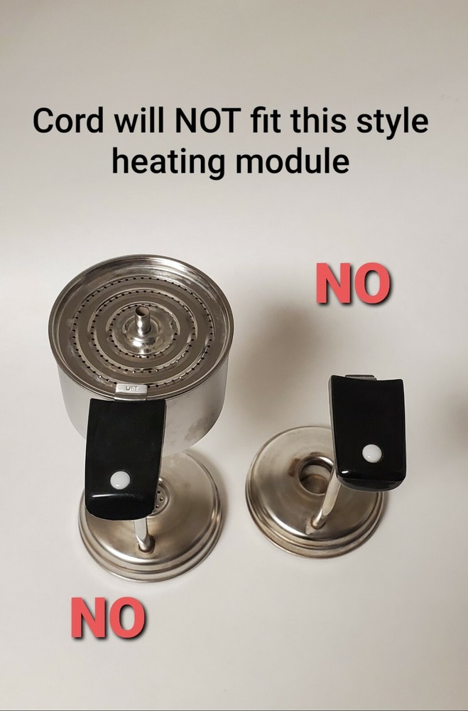 CorningWare 10 Cup Coffee Percolator Replacement Power Cord Model P-23-EP