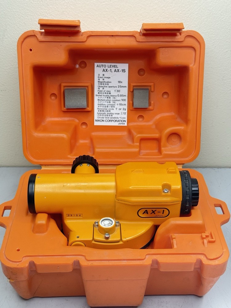 NIKON AX-1 automatic Surveyor Level And Case  38154