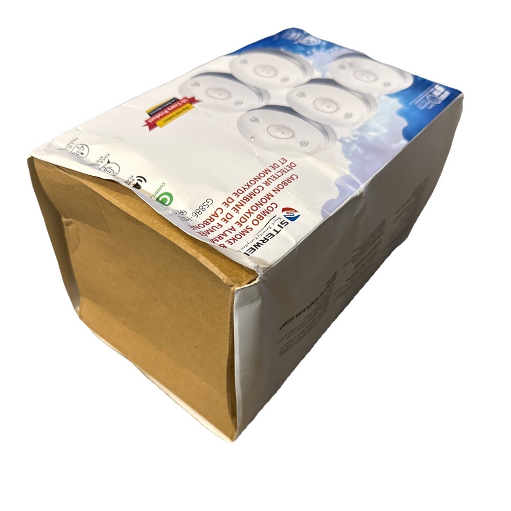 Smoke Detector Carbon Monoxide Detector Combo 10 Year Battery with Bilingual ...
