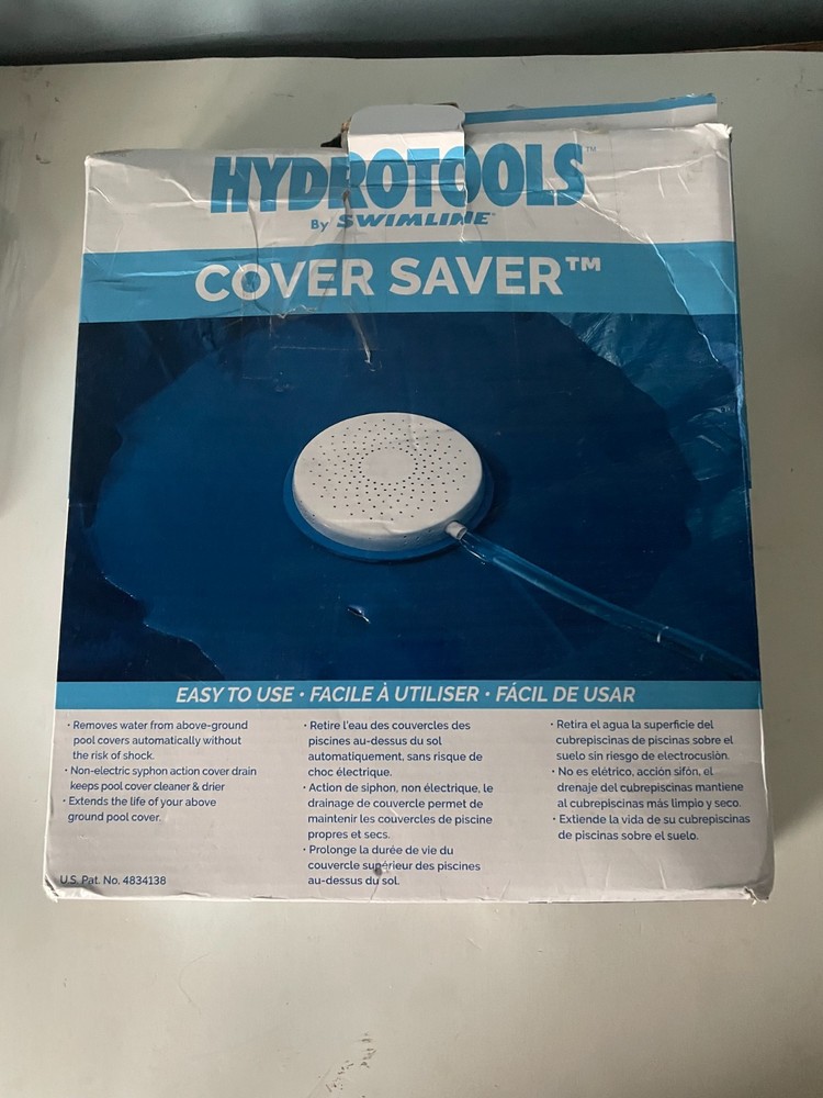 SWIMLINE HYDROTOOLS Submersible Pool Cover Saver Water Siphon Pump Automatic