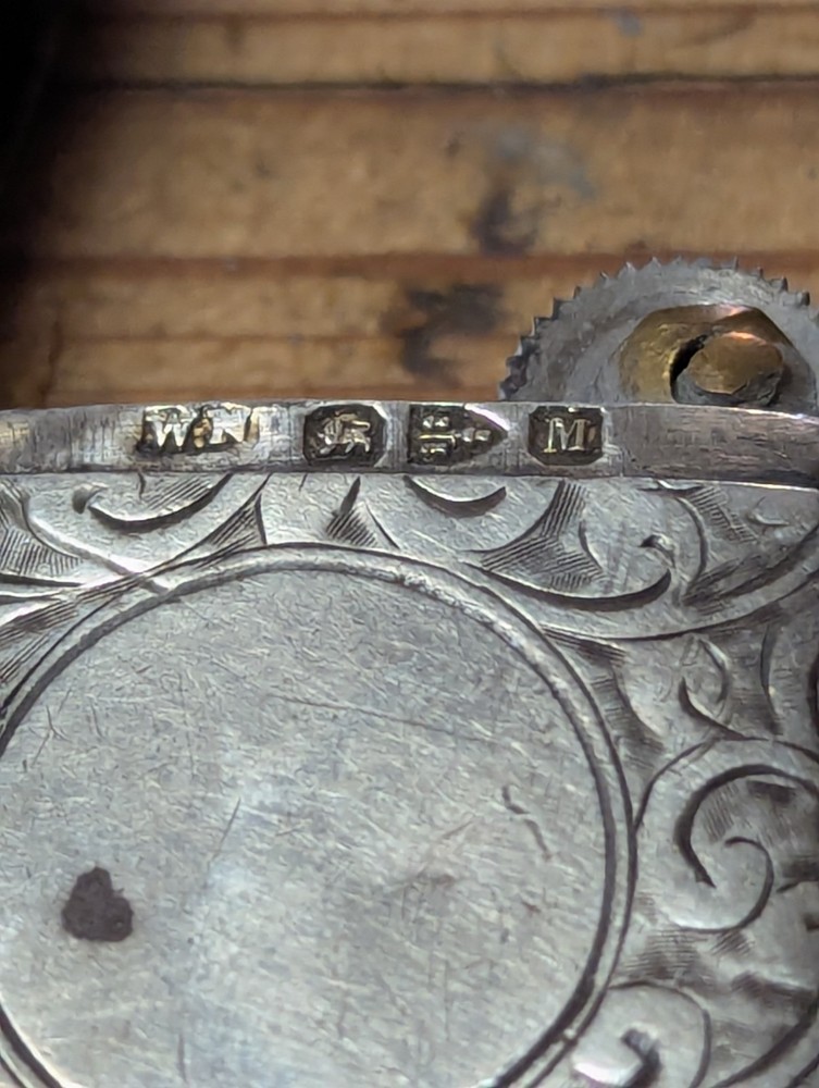 Vesta Lighter Solid Silver Birm 1936 Military Ties As Shown