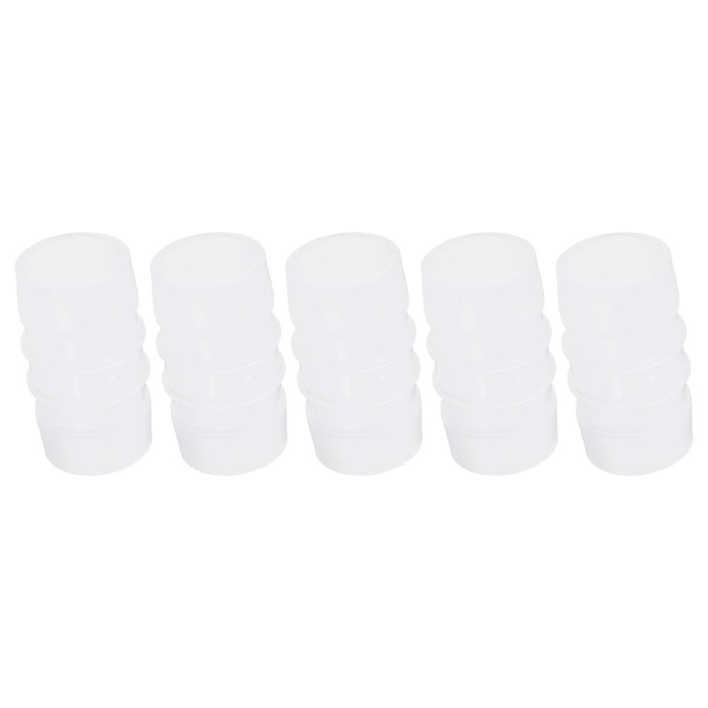 5pcs Plastic Barb Fitting 1-1/4"x1-1/4" Pipe Fitting Clear