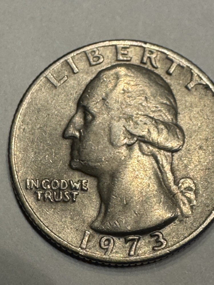 RARE 1973 WASHINGTON QUARTER "NO MINT MARK/RIM ERROR" Multiple Errors