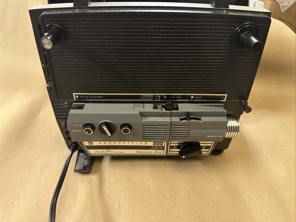 Anscovision 688 Dual 8mm/Super 8mm Projector - Tested