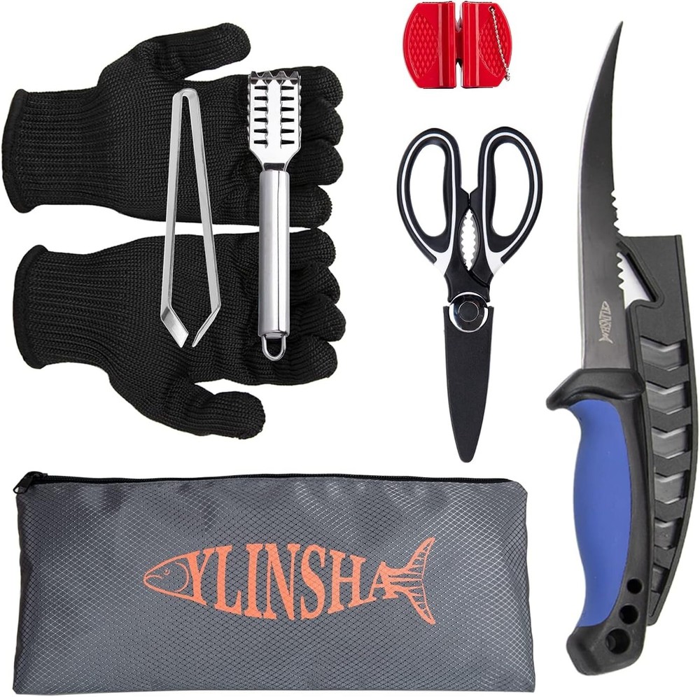 Premium Fish Cleaning Kit with Multi-Functional Tools and Safe Gloves