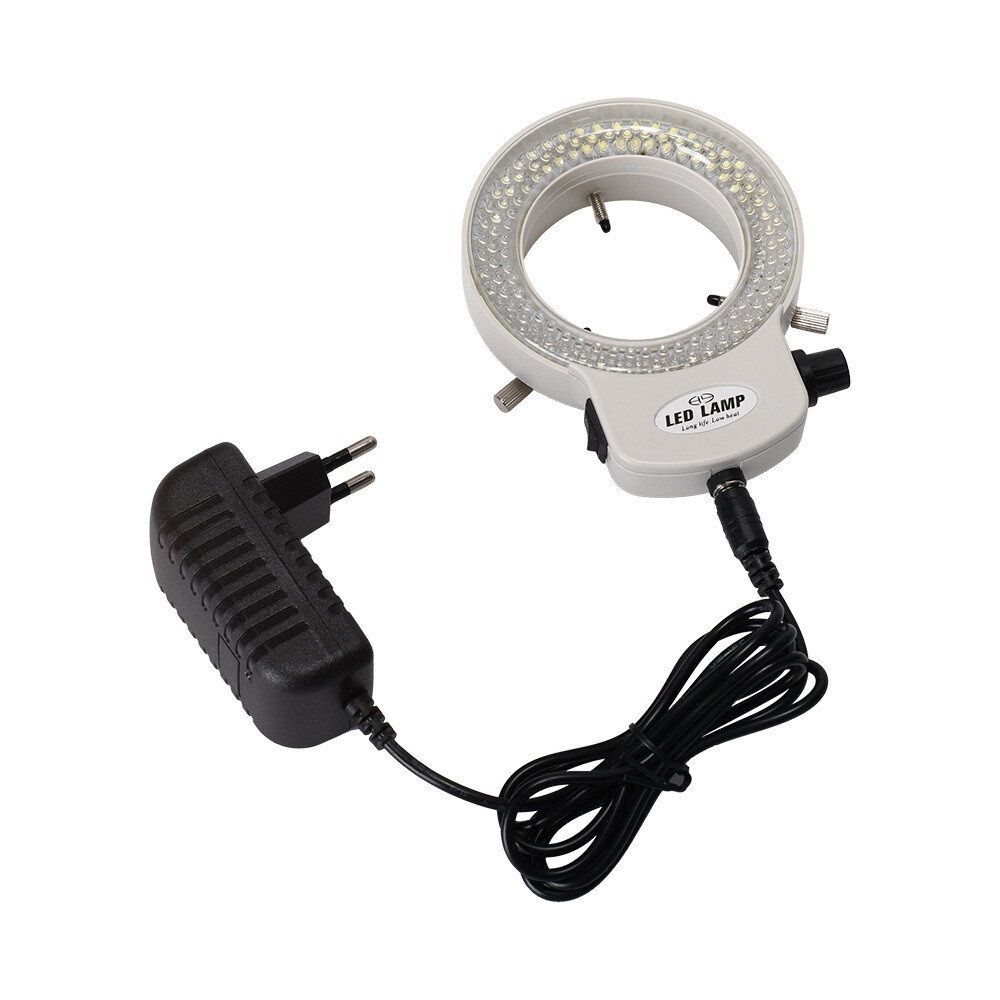144 LED Adjustable Durable Ring Light Lamp Illuminator for Stereo Microscope