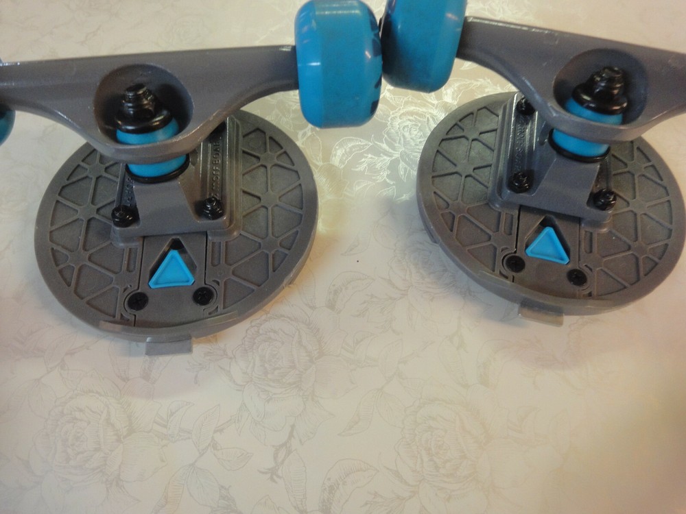 morfboard interchangeable skateboard WHEELS ONLY blue gray
