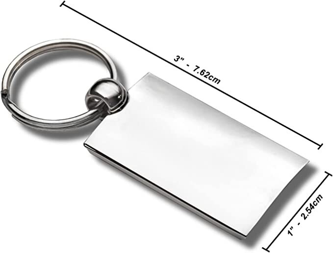 Toyota 4Runner Logo Rectangular Wave Key Chain Fob Ring Blue Official Licensed