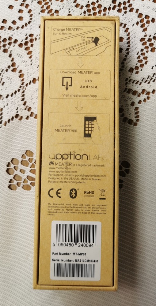 MEATER Plus Smart Meat Thermometer with Bluetooth Wireless Long Range