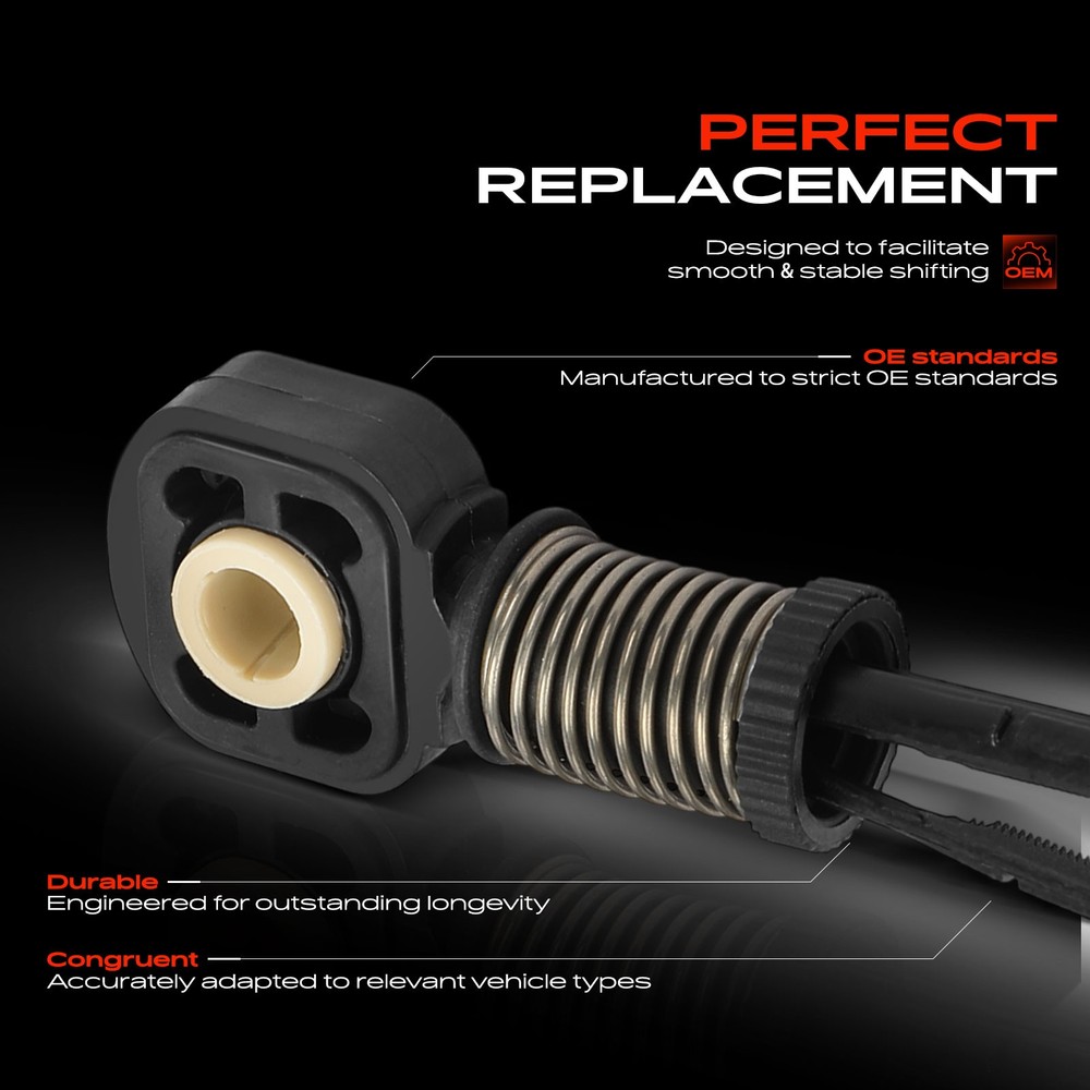 2x Black Shift Lever Bushing for Volkswagen Jetta 2005-2010 Golf Eos Audi A3 STD