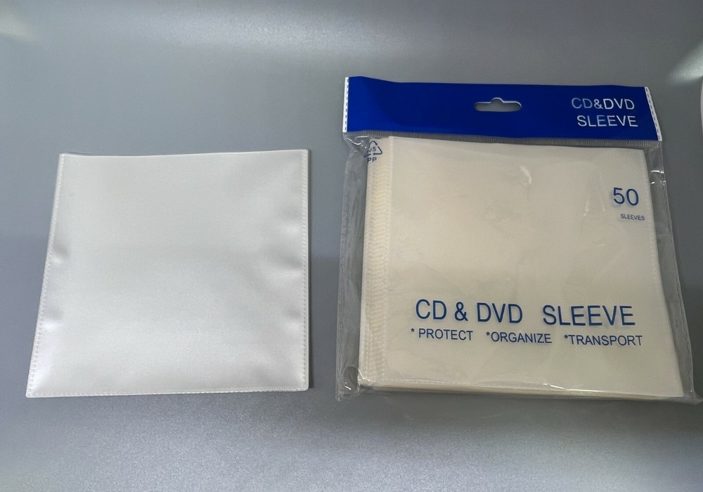 1000 PCS CPP Clear Plastic CD & DVD Sleeves without Flap, XM-PP11W-NFLAP