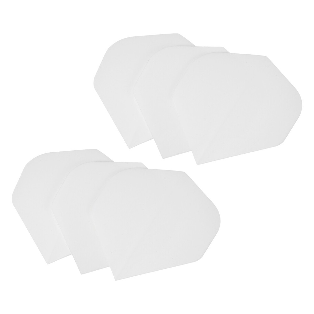 Dart Flights, 6 Pack PET Darts Accessories White