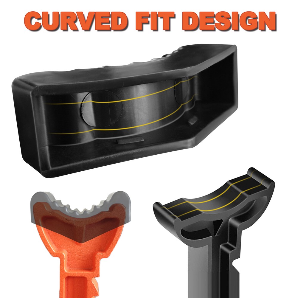 x2 6Ton Rubber Axle Jack Pad Jack Stand Pad Adapter Frame Rail Lifting Protector