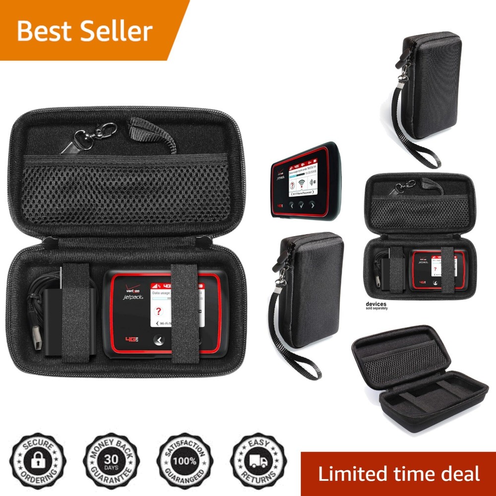 Compact Protective Case for Verizon JetPack & MiFi Hotspot Devices - Black