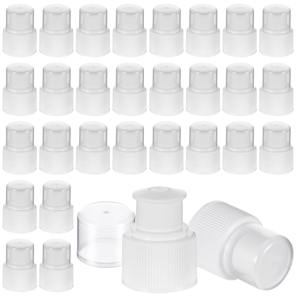 Plastic Push Pull Replacement Caps 28 Mm Twisted Sport Bottle Lid Reusable Water