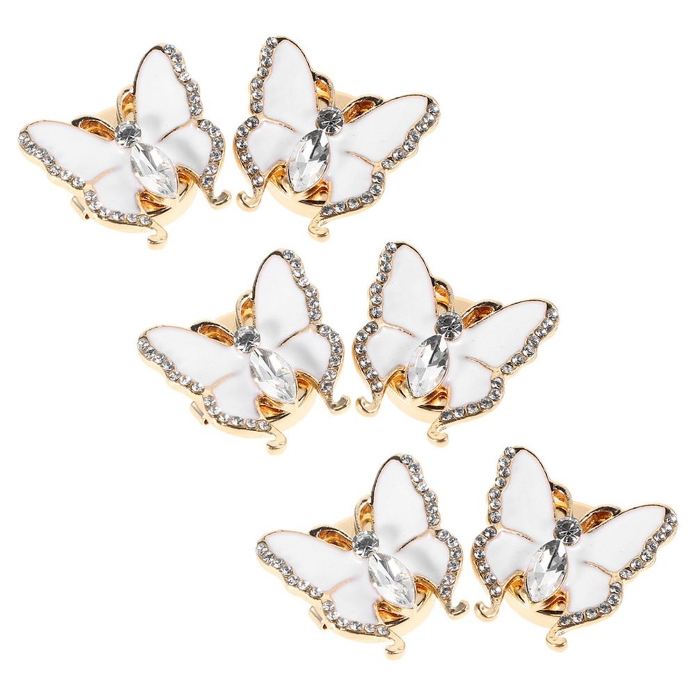 6 PCS Women's Decorative Cufflinks Button Covers for Blouses Jeans
